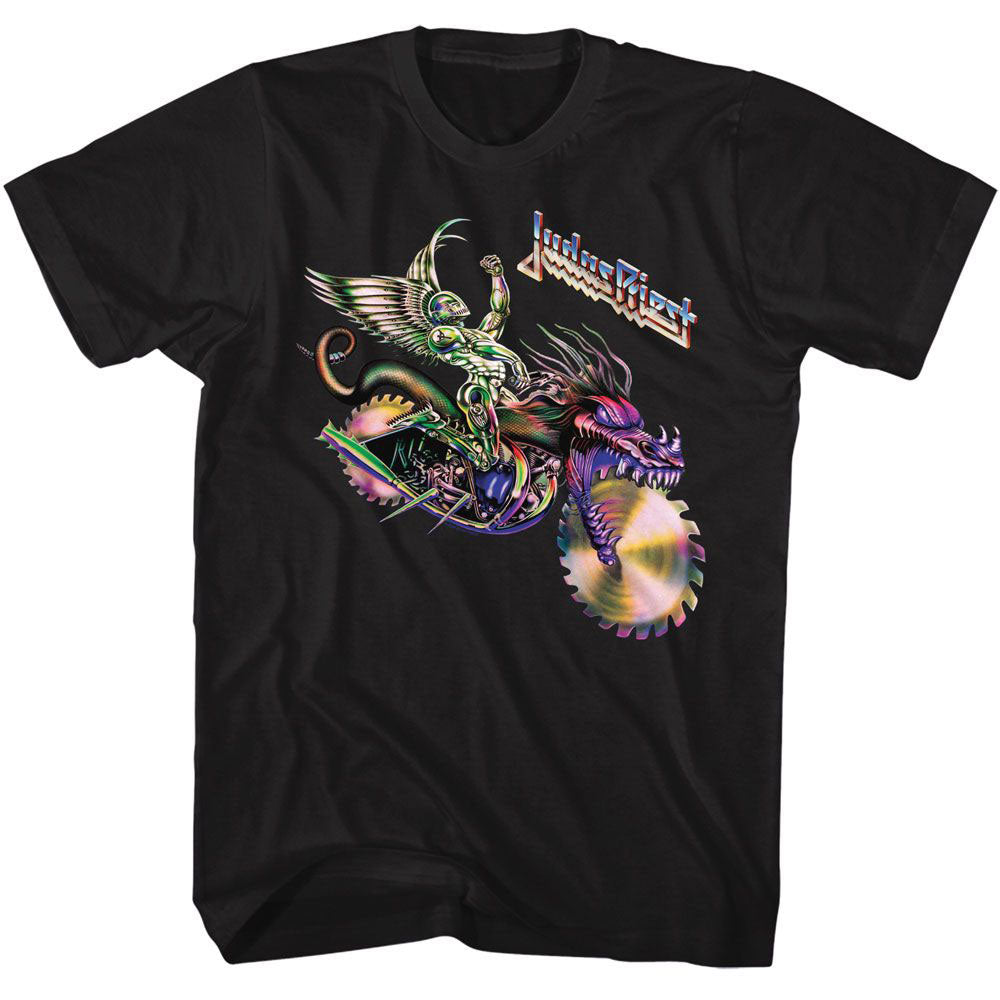 Judas Priest Colorful Motorcycle T-shirt