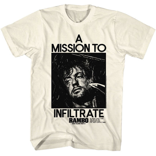 Rambo Mission To Infiltrate T-shirt