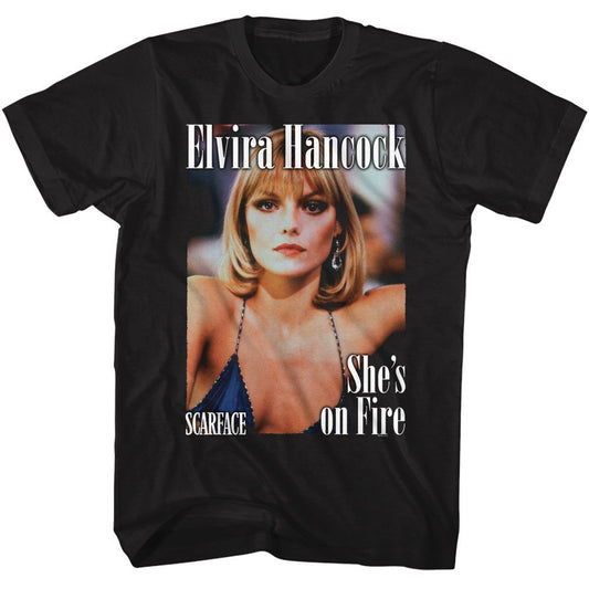 Scarface Elvira Magazine Style T-shirt