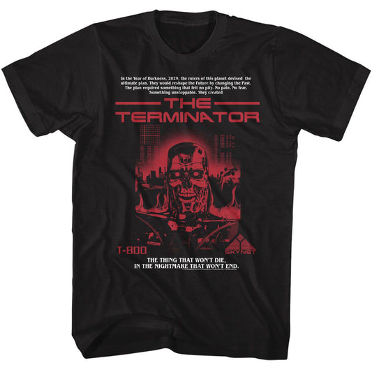 Terminator Red T 800 T-shirt