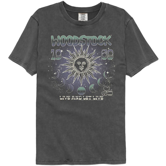 Woodstock Sun And Moon Phases Washed T-shirt