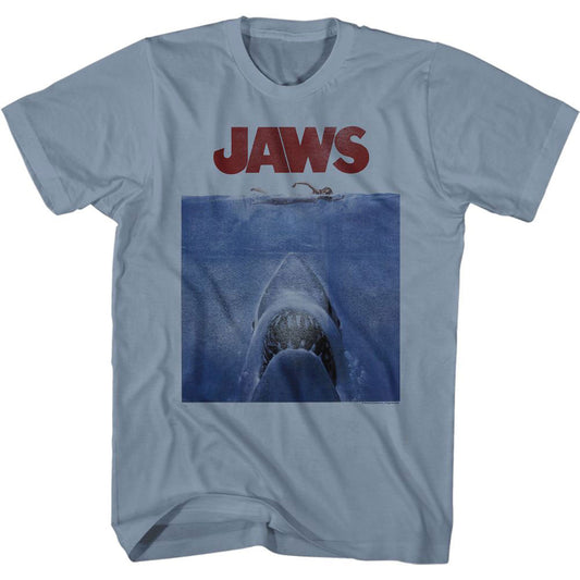 Jaws Poster Blue Comfort Color T-shirt