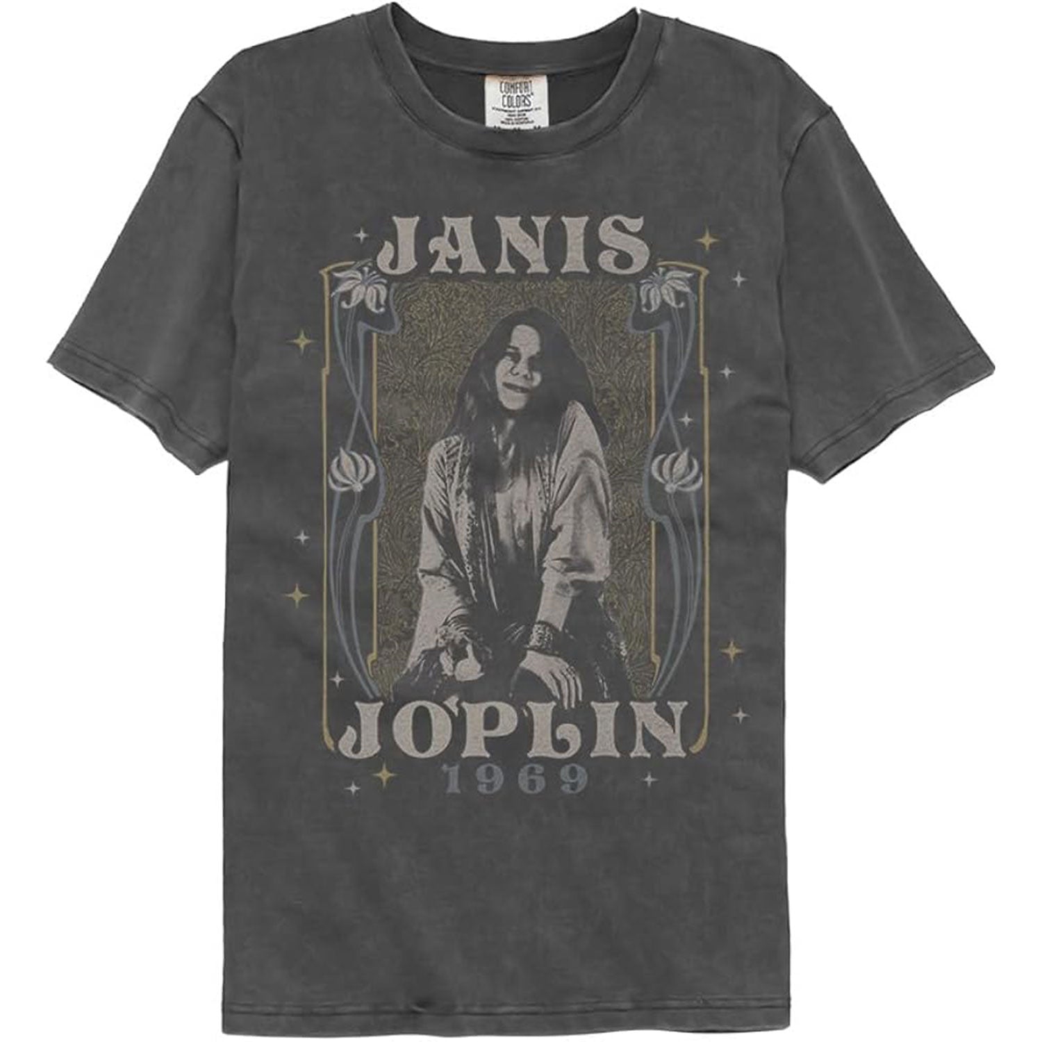 Janis Joplin Nouveau Frame 1969 Comfort Color T-shirt