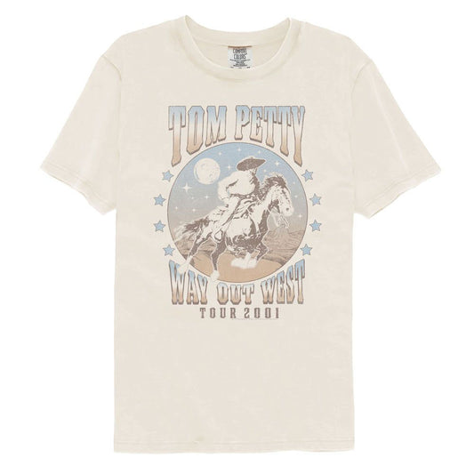 Tom Petty Way Out West 2001 Comfort Color T-shirt