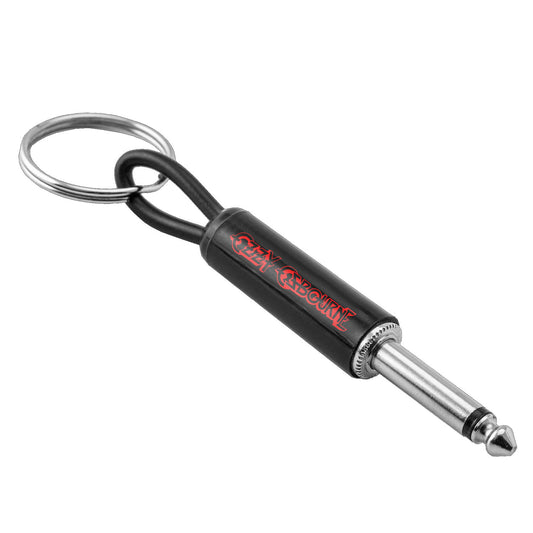Ozzy Osbourne Red Logo Guitar Plug Plastic Key Chain