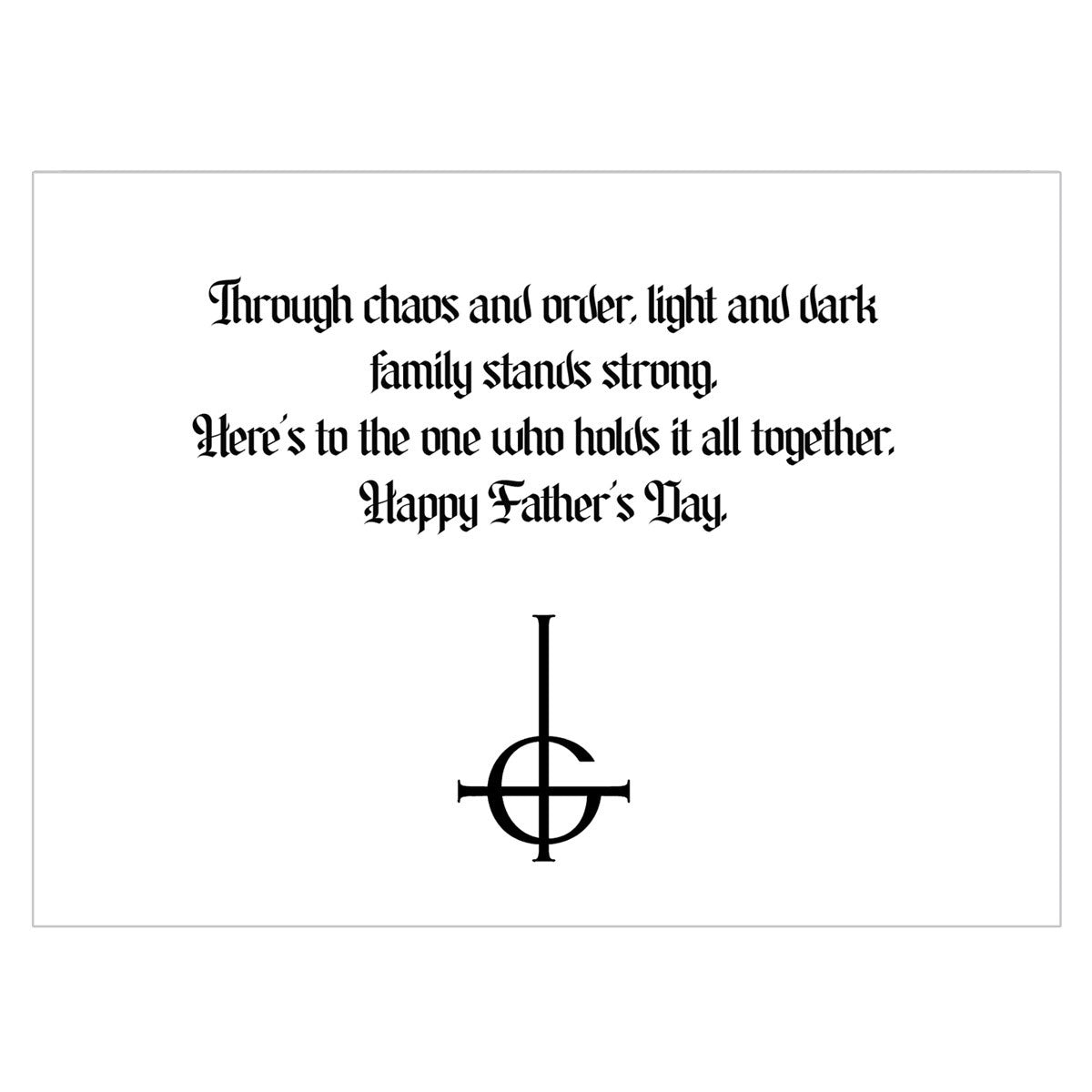 Ghost Father's Day Card (Rockabilia Exclusive) Greeting Card Back