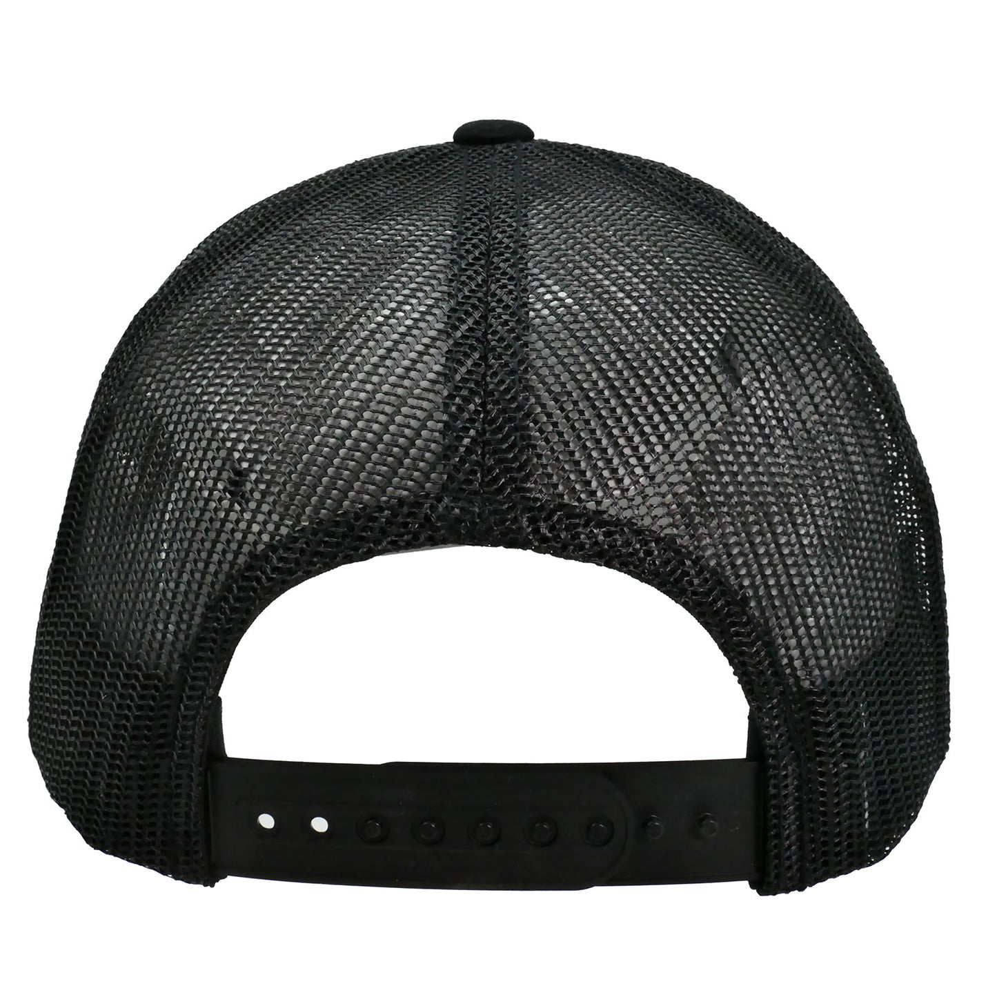 Embroidered White Logo Snapback Trucker Cap