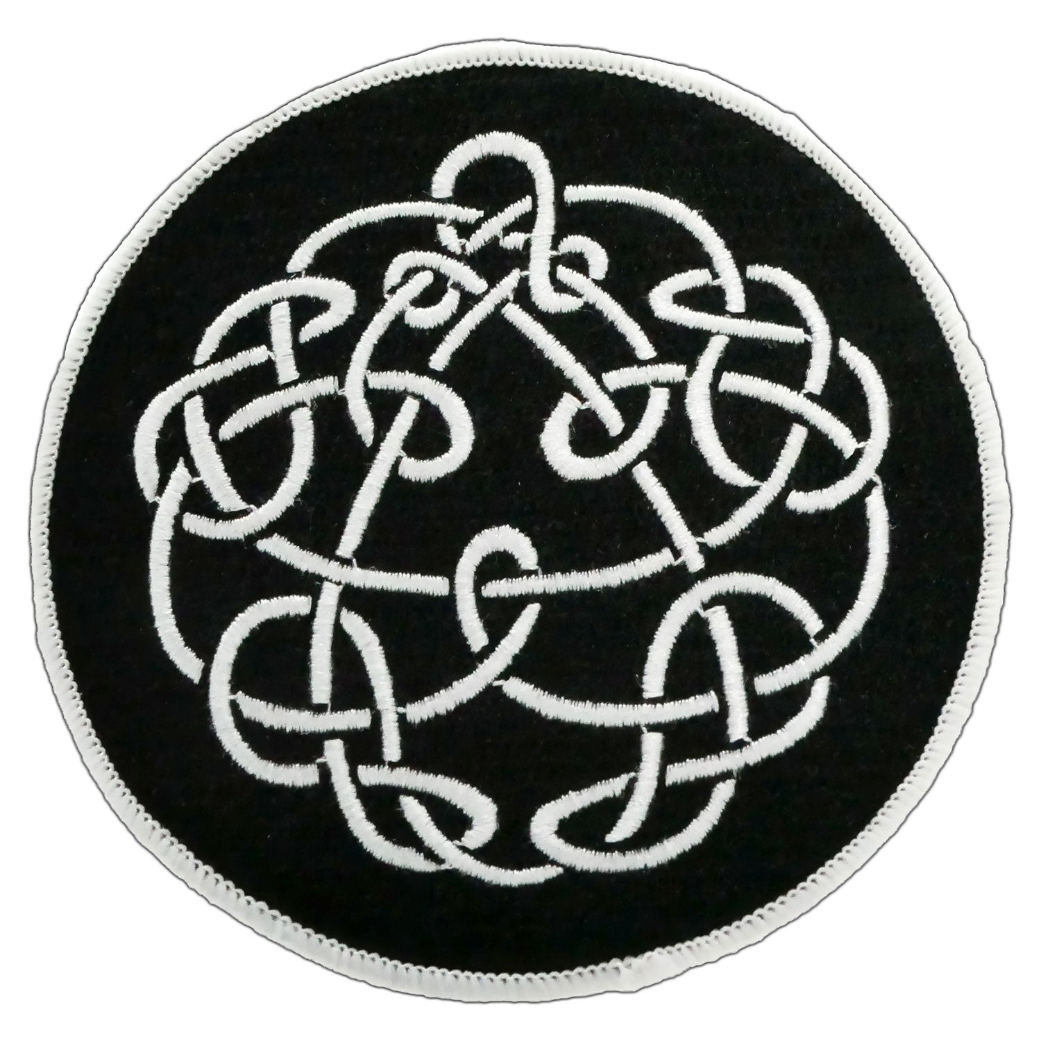 Discipline In Black & White Embroidered Patch