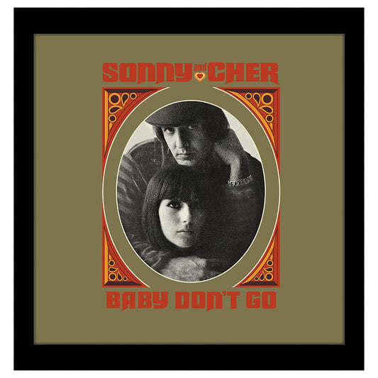 Sonny and Cher Baby Don't Go Framed Wall Art