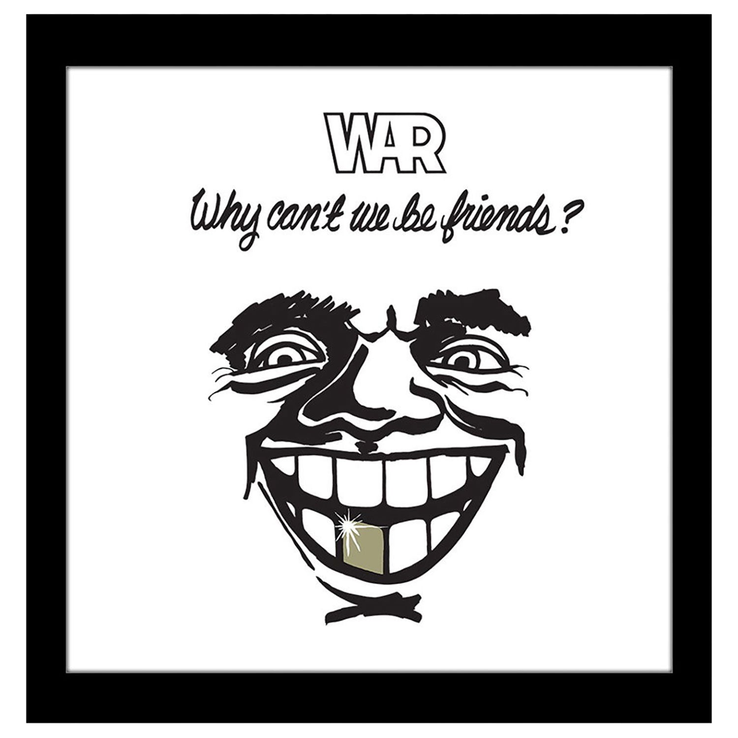 Why Can't We Be Friends? Framed Wall Art