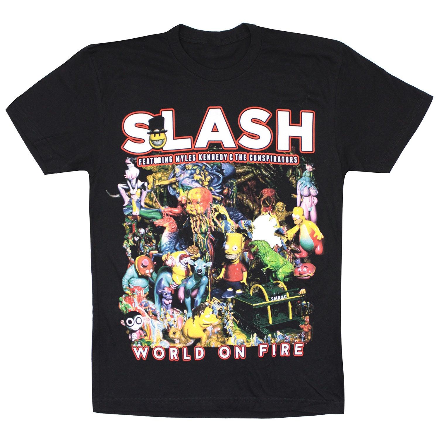 World On Fire World Tour 2015 (Mexico City - Barcelona) Slim Fit T-shirt