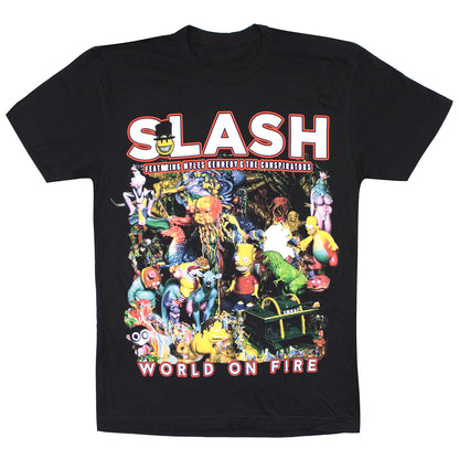 World On Fire World Tour 2015 (Mexico City - Barcelona) Slim Fit T-shirt