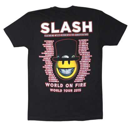 World On Fire World Tour 2015 (Stockholm - Temecula) Slim Fit T-shirt