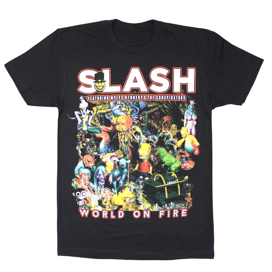 World On Fire World Tour 2015 (Stockholm - Temecula) Slim Fit T-shirt