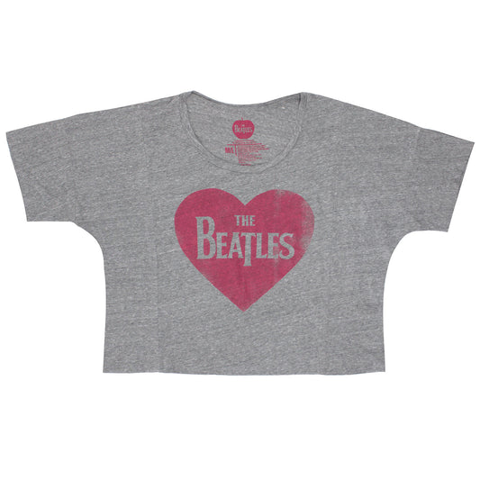 Heart Logo Oversized Crop Top Junior Top