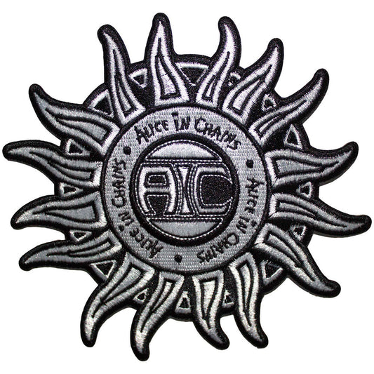 Sun Logo B&w Woven Patch