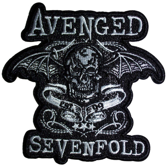 Deathbat Banner Cut-out Woven Patch