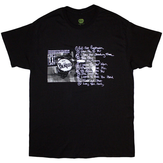 Washington '64 Drum Photo & Setlist T-shirt