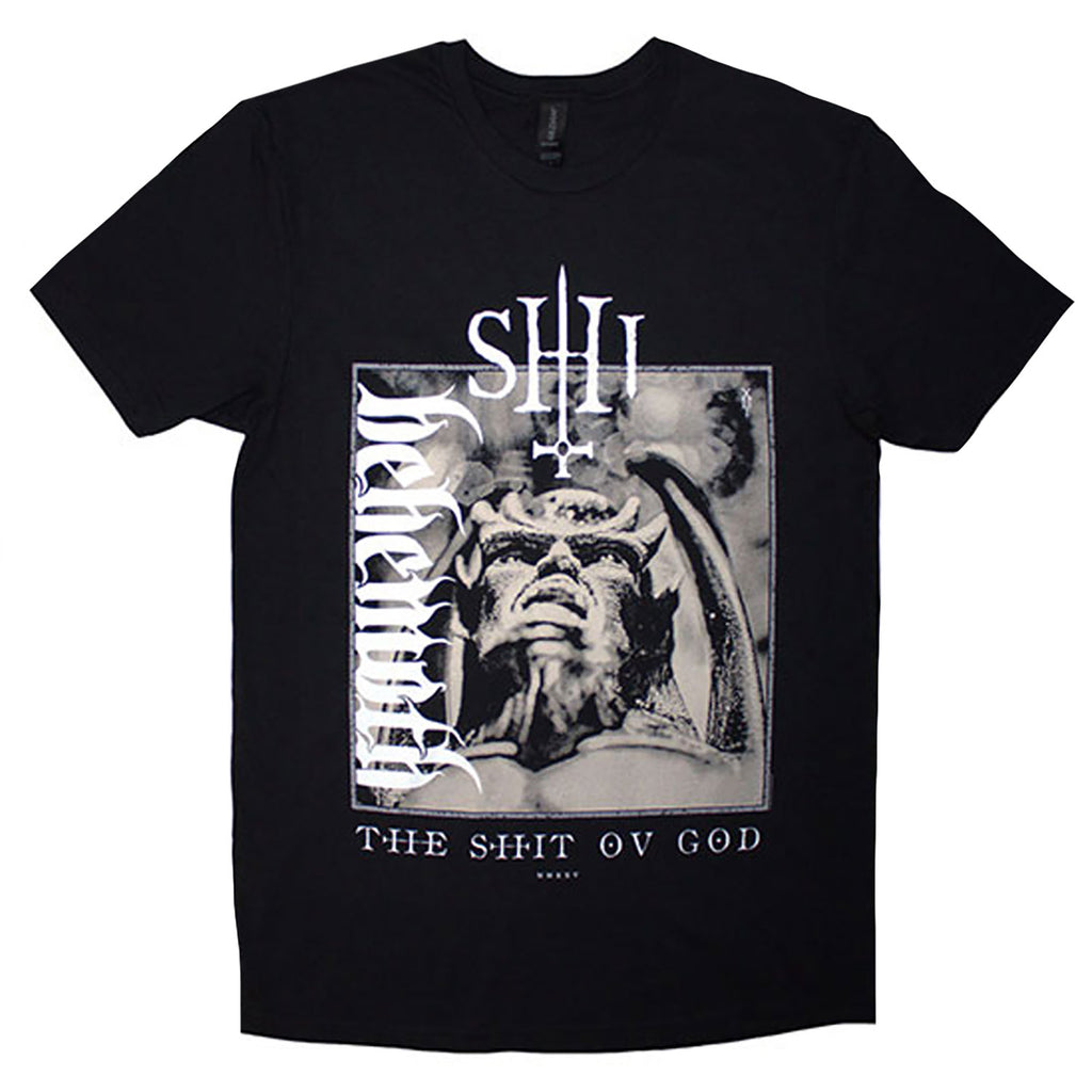 Behemoth The Shit Ov God Vertical Logo Cover T-shirt | Behemoth Merch Store