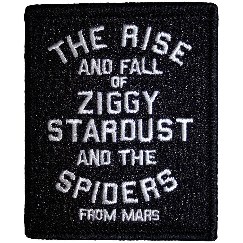 David Bowie The Rise And Fall Woven Patch Front