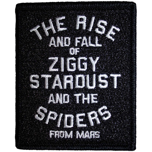 David Bowie The Rise And Fall Woven Patch Front