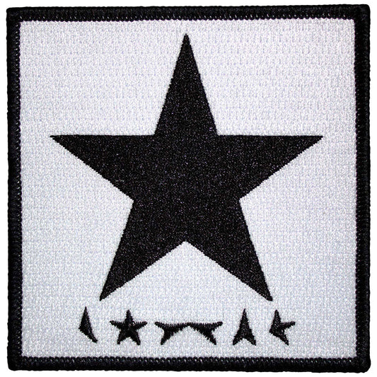 Blackstar On White Woven Patch