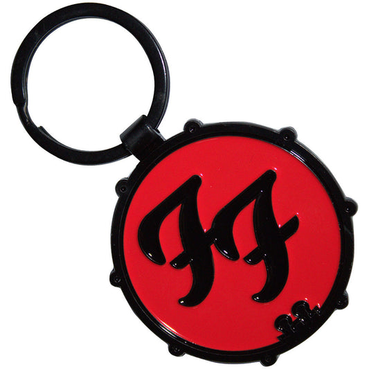Ff Logo Drum Double-sided Metal Key Chain