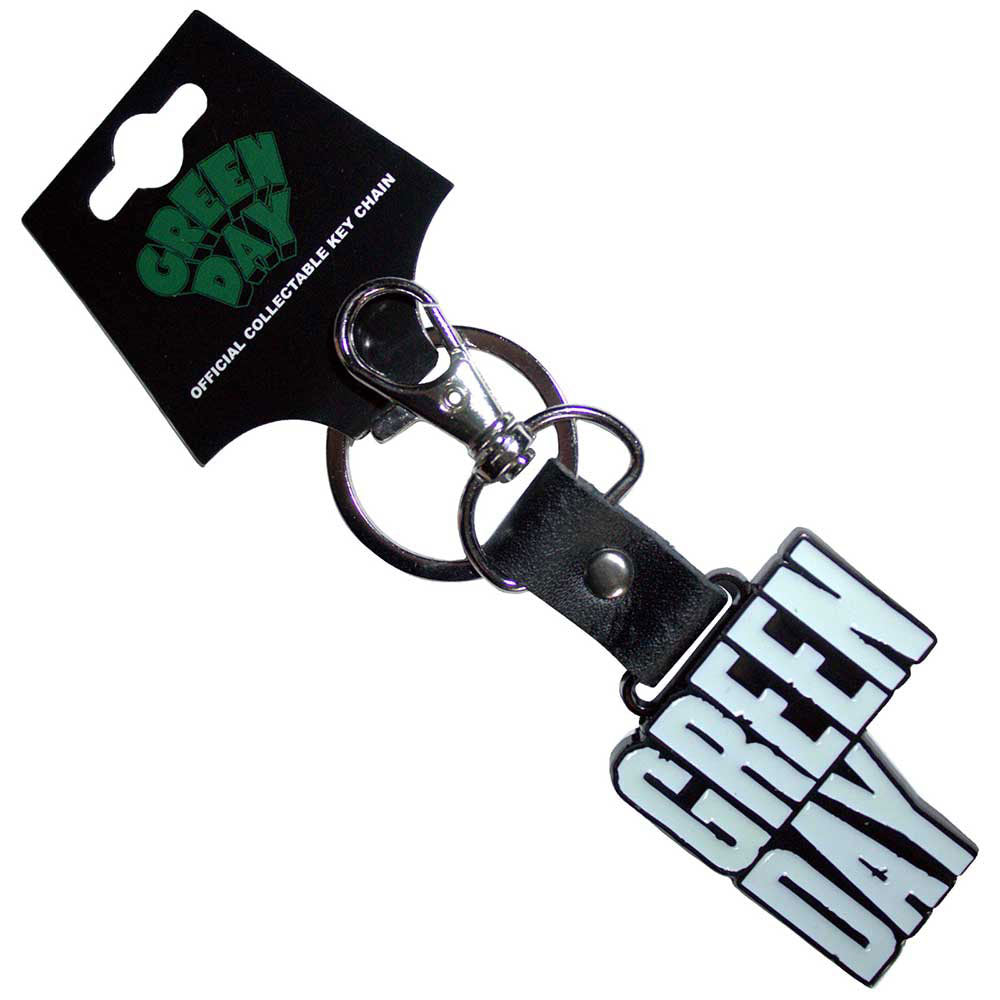 Stacked Logo Metal Key Chain