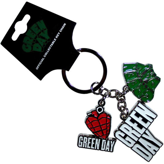 Green Day Logo Charms Metal Key Chain