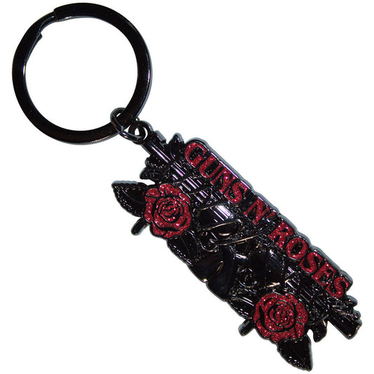 Vintage Pistols Metal Key Chain