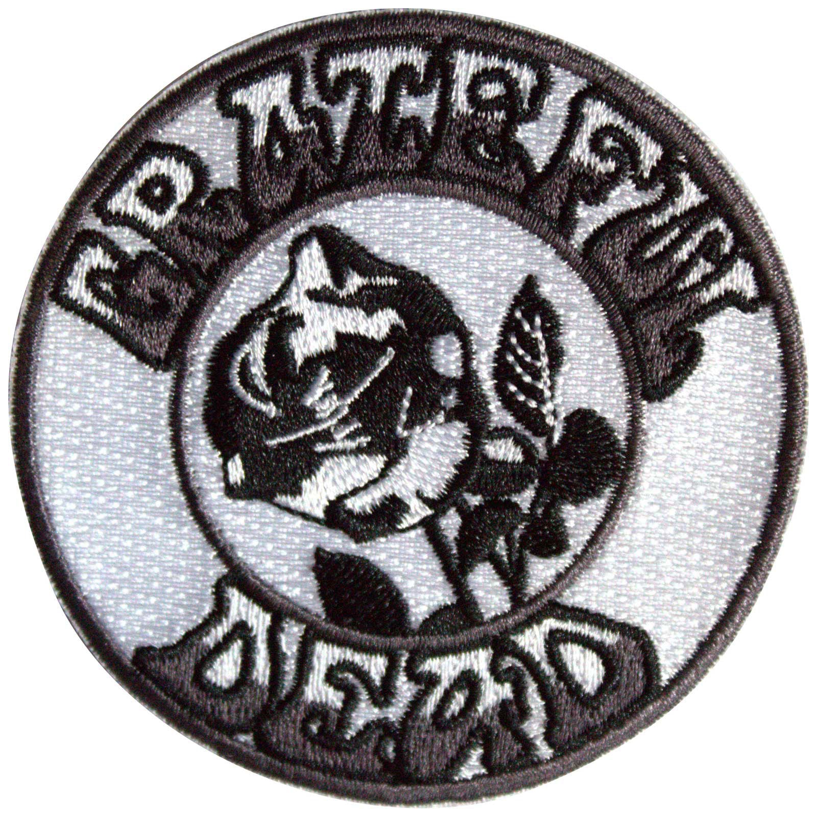 Black & White Rose Woven Patch