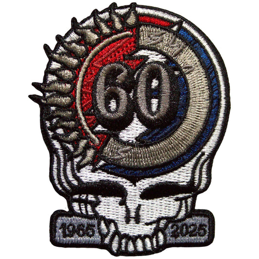 60th Anniversary Skull Woven Patch