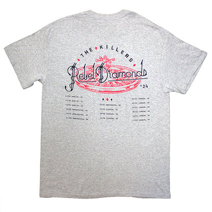 Killers Tour '24 Roulette Wheel T-shirt Back