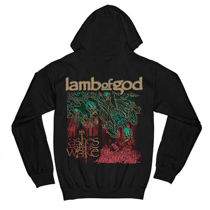 Lamb Of God Ashes Of The Wake Album Cover Zippered Hooded Sweatshirt