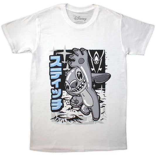 Stitch Jump Black & White T-shirt