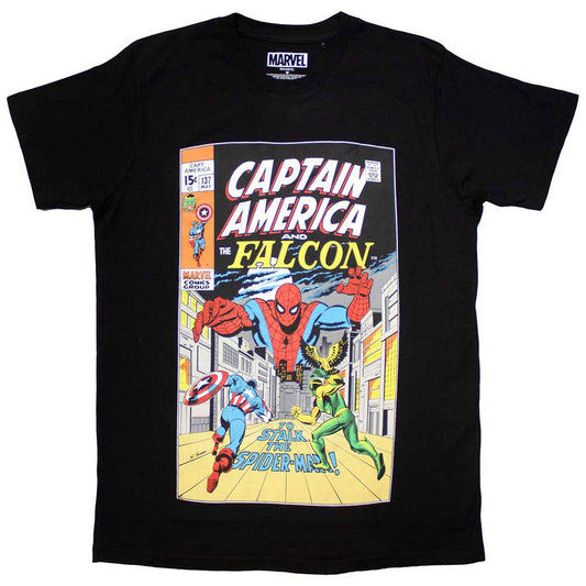 Captain America & Falcon Comic Cover T-shirt