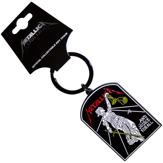 And Justice For All Tombstone Metal Key Chain