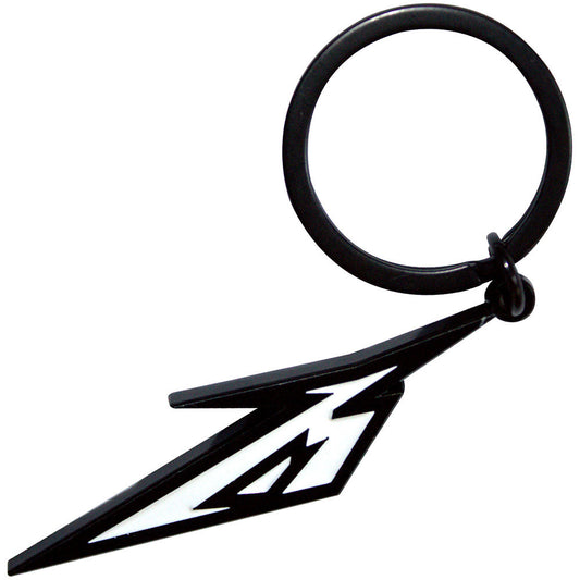 Black & White M Logo Metal Key Chain