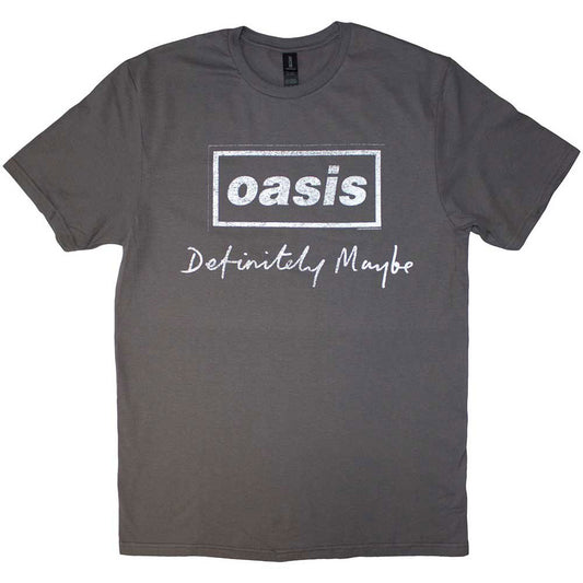 Definitely Maybe Distressed Text Logo T-shirt