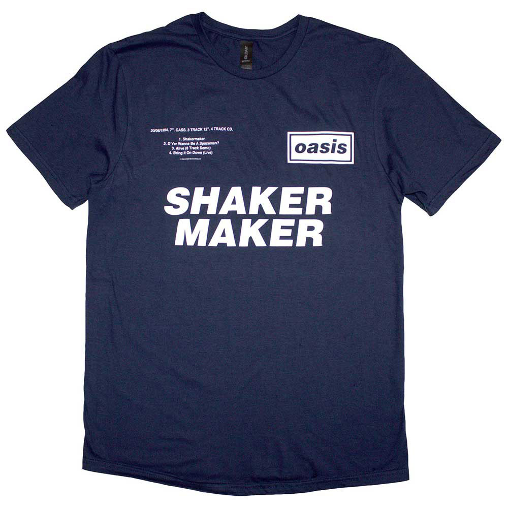 Oasis Shakermaker Tracklisting T-shirt