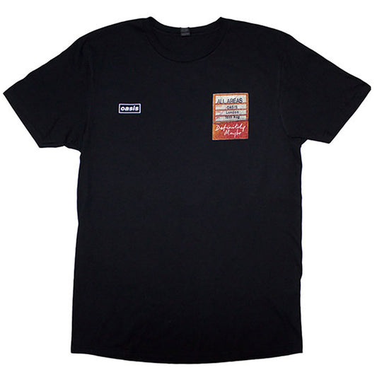 Definitely Maybe Aaa Setlist T-shirt