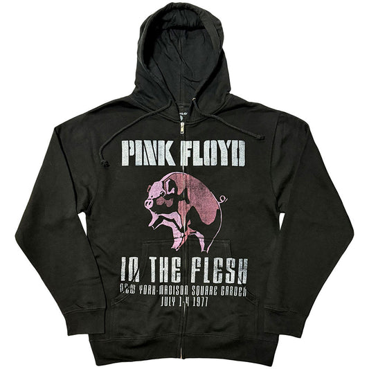 In The Flesh Zippered Hooded Sweatshirt