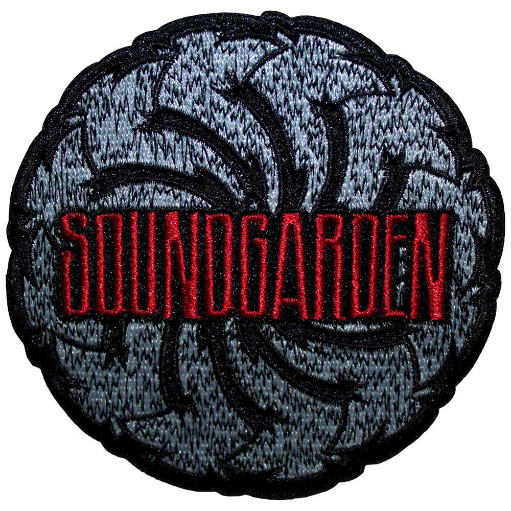 Logo Swirl B&w Woven Patch