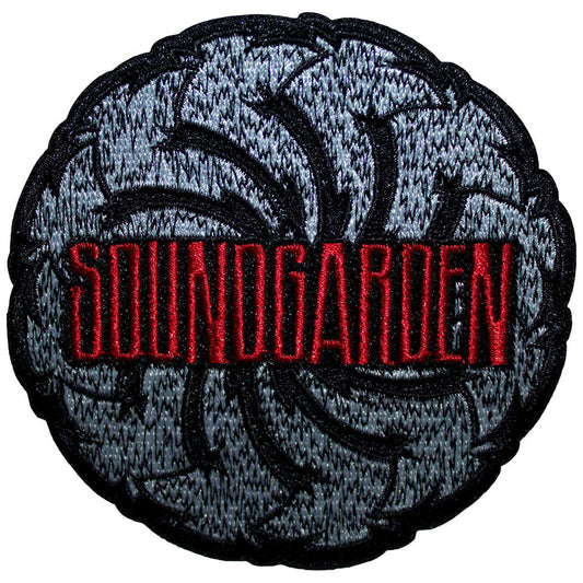 Logo Swirl B&w Woven Patch