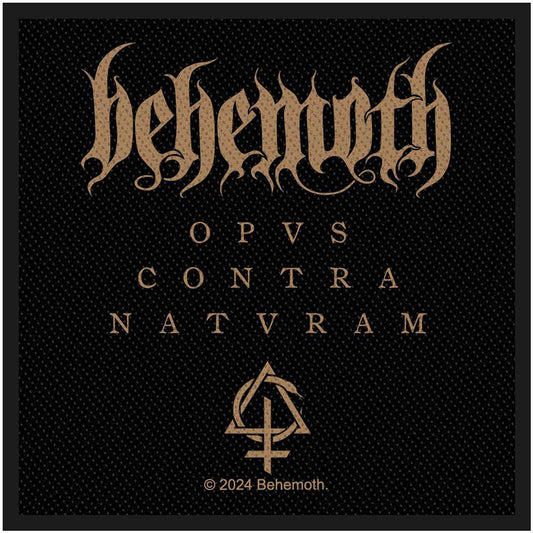 Behemoth Opvs Contra Natvram Woven Patch