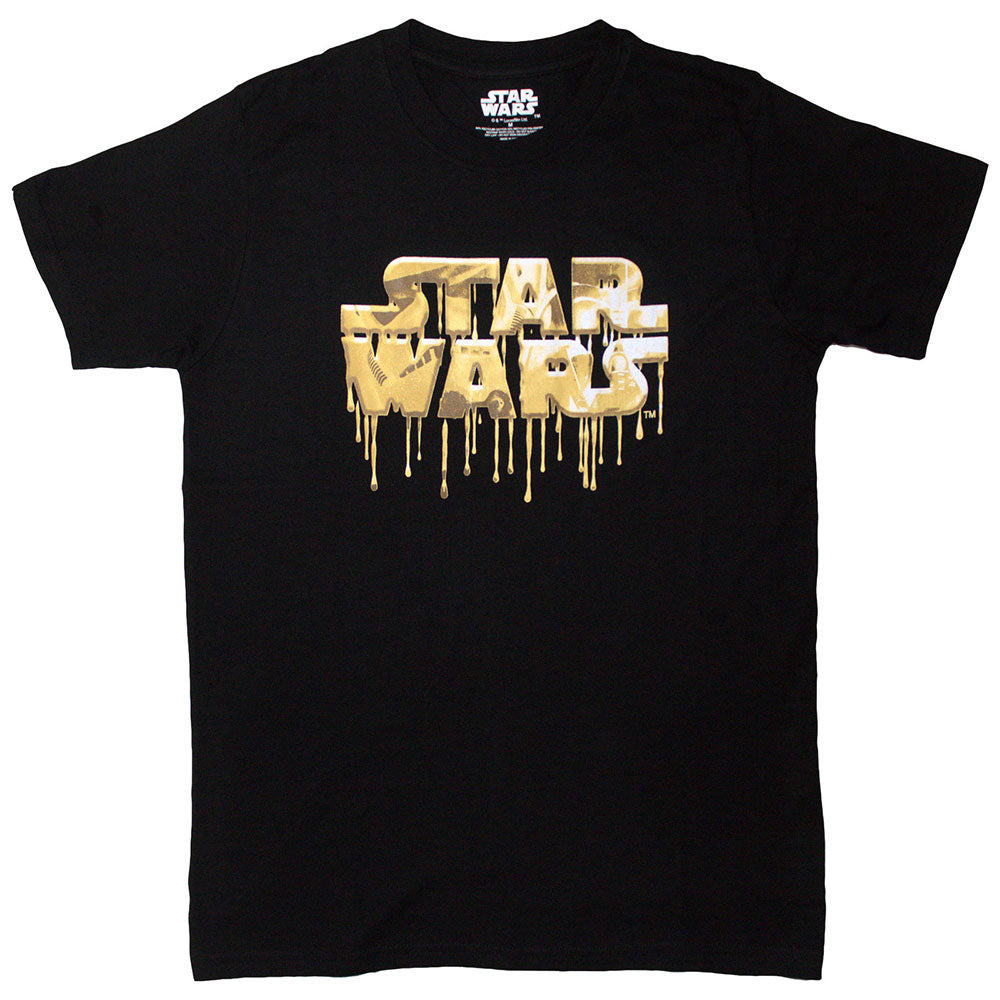 Star Wars Gold Drip Logo T-shirt