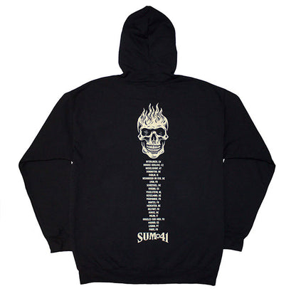 Tour '24 Pocket Logo & Skull Back Zippered Hooded Sweatshirt