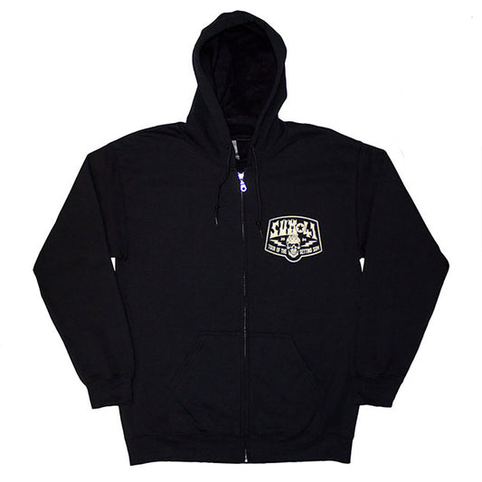 Tour '24 Pocket Logo & Skull Back Zippered Hooded Sweatshirt