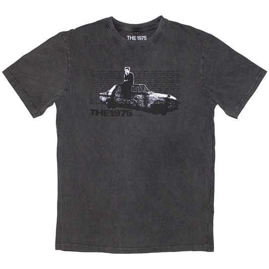 Car Photo Stone Wash T-shirt