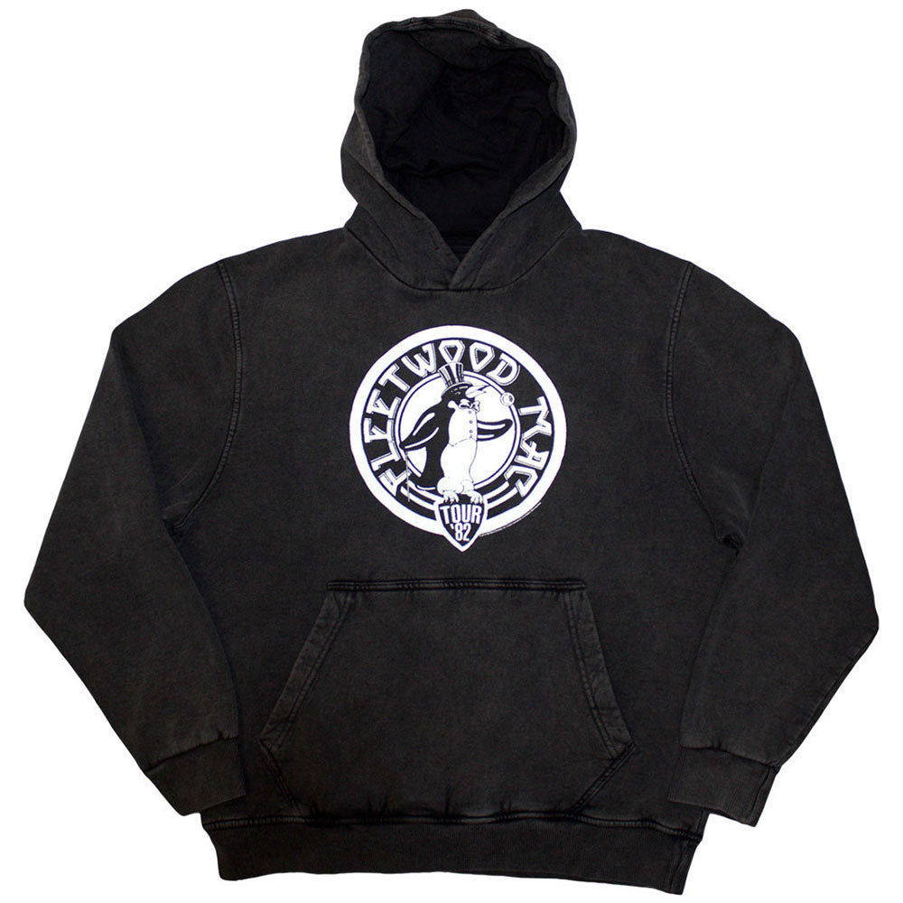 Fleetwood Mac Tour '82 Penguin Stone Wash Hooded Sweatshirt Front